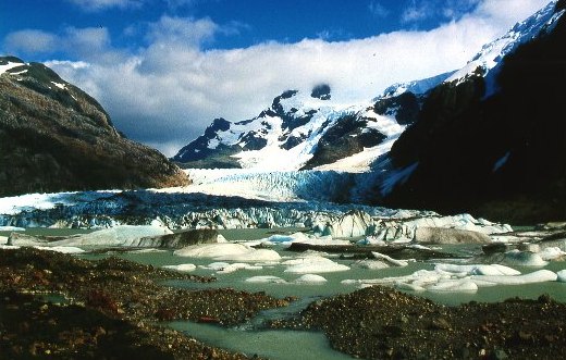 El glaciar Galeria visto de delante